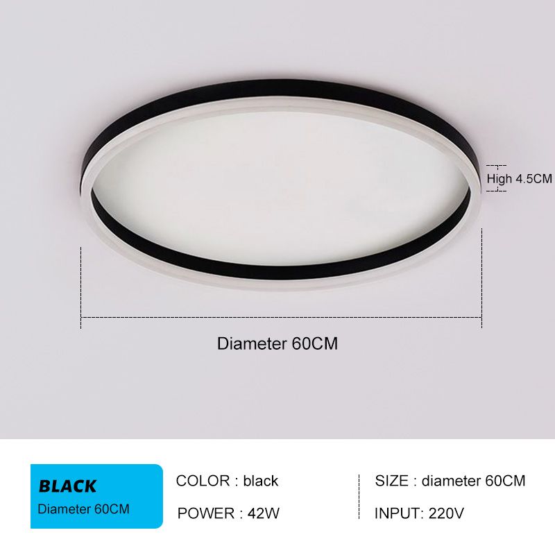 Siyah çap 60cm uygulama Dimmable Remot