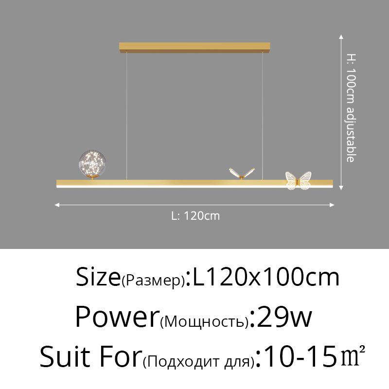 A Gold 120cm Brightness dimmable