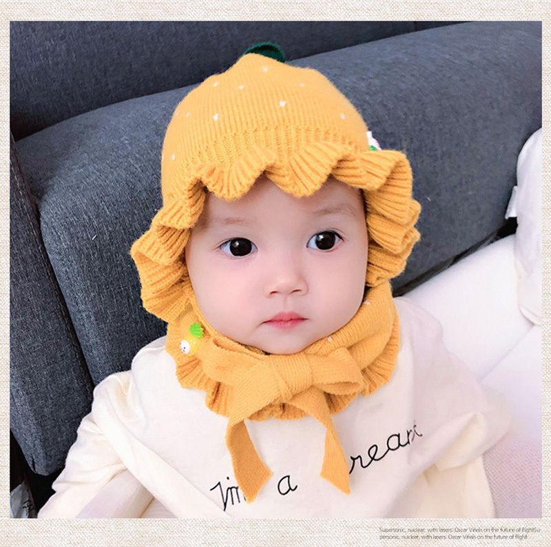 yellow hat and scarf