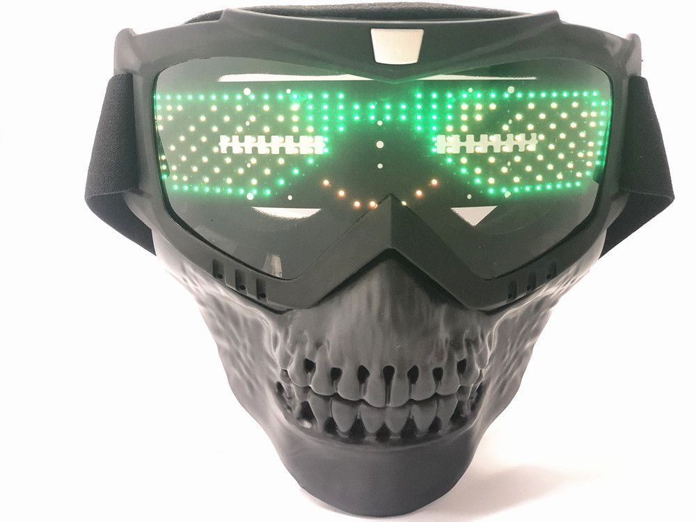 Masque à LED du crâne