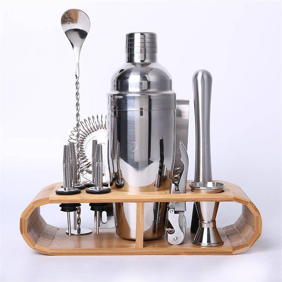  Mixology Bartender Kit: 9-Piece Bar Set Cocktail Shaker Set  with Elegant Metal Stand: Home & Kitchen