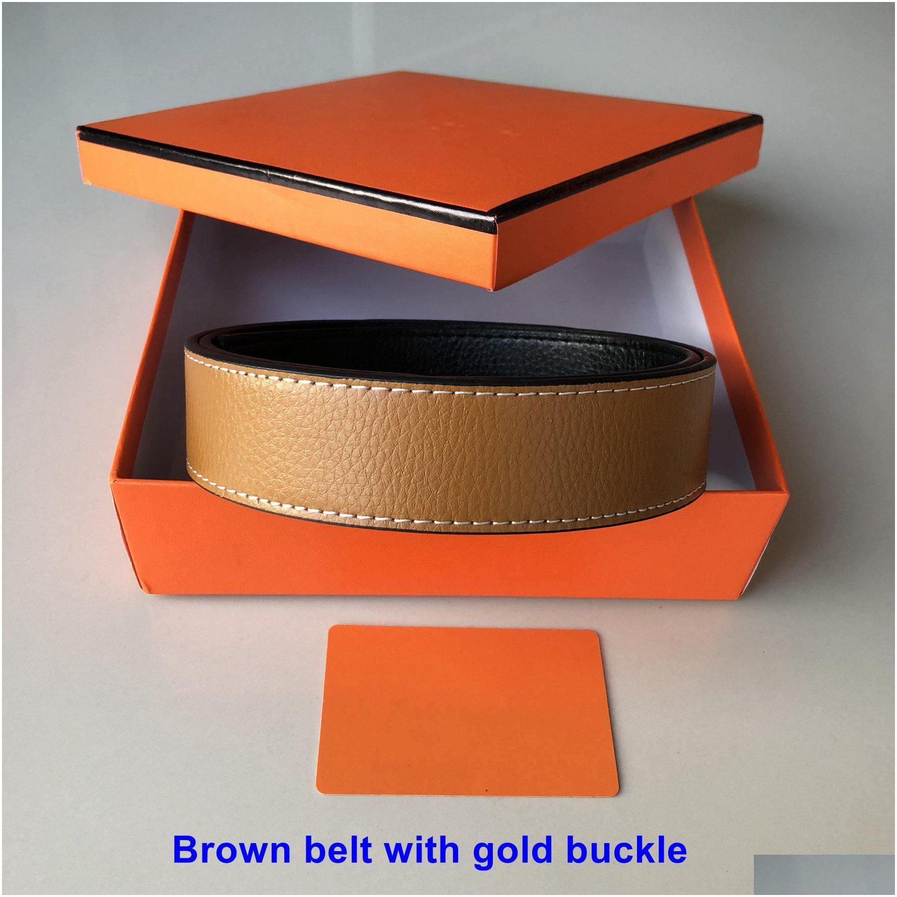 Brown Belt With Gold Buckle