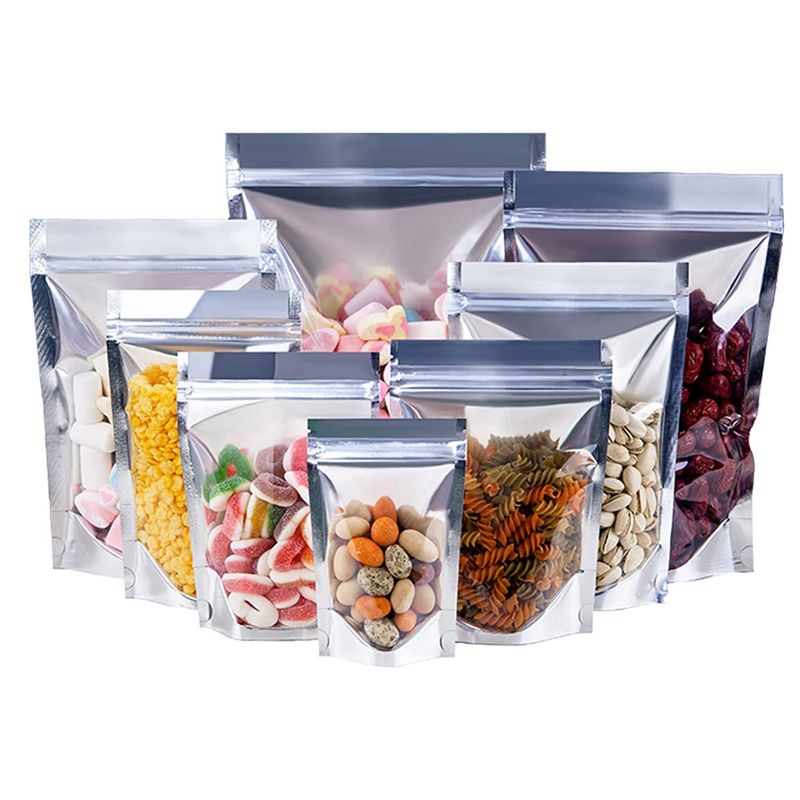 Wholesale Mylar Bags For Food Storage Resealable Clear Mylar Bags