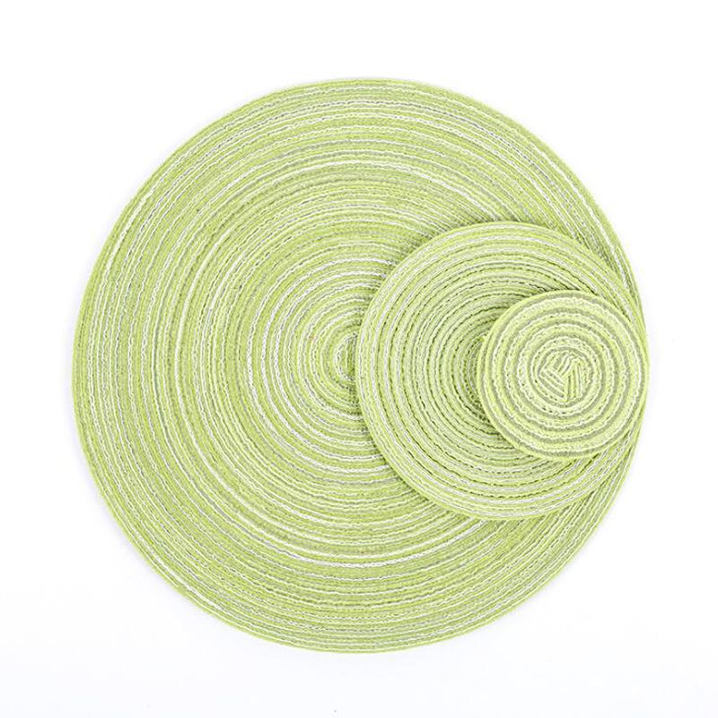 Green 18 cm rond