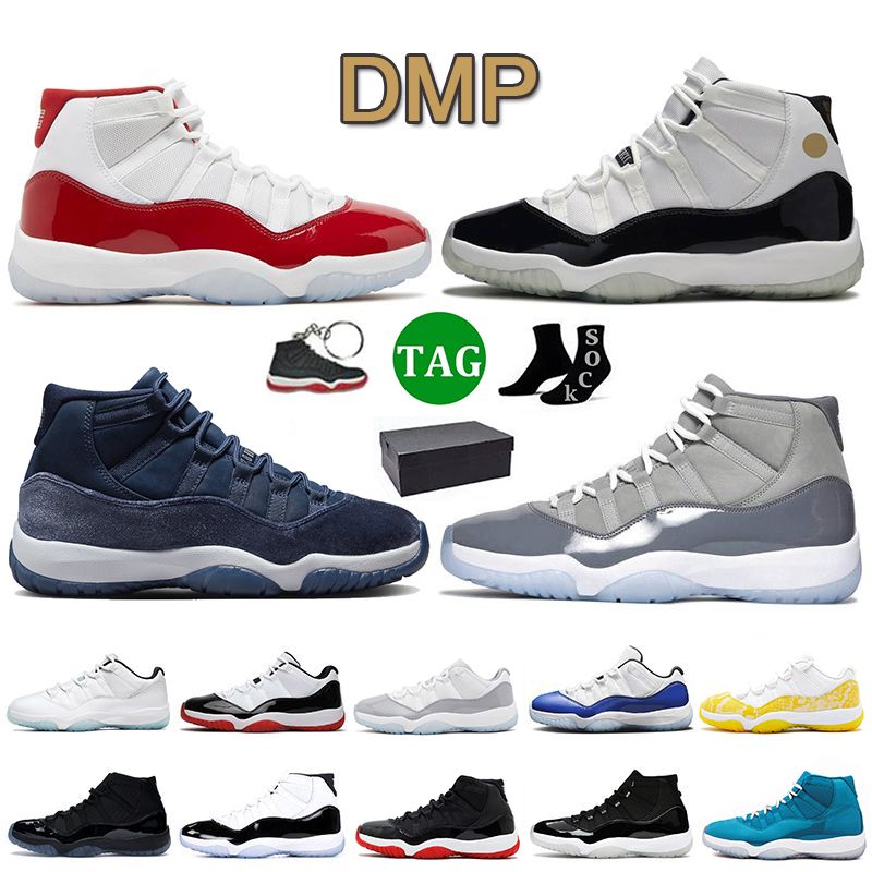 With Box JUMPMAN 11 Basketball Shoes Cherry 11s DMP Midnight Navy Cool Grey  Retro Bred Women Mens Trainers Low Cement Grey Yellow Snakeskin Concord  Space Jam Sneakers From 32,39 €