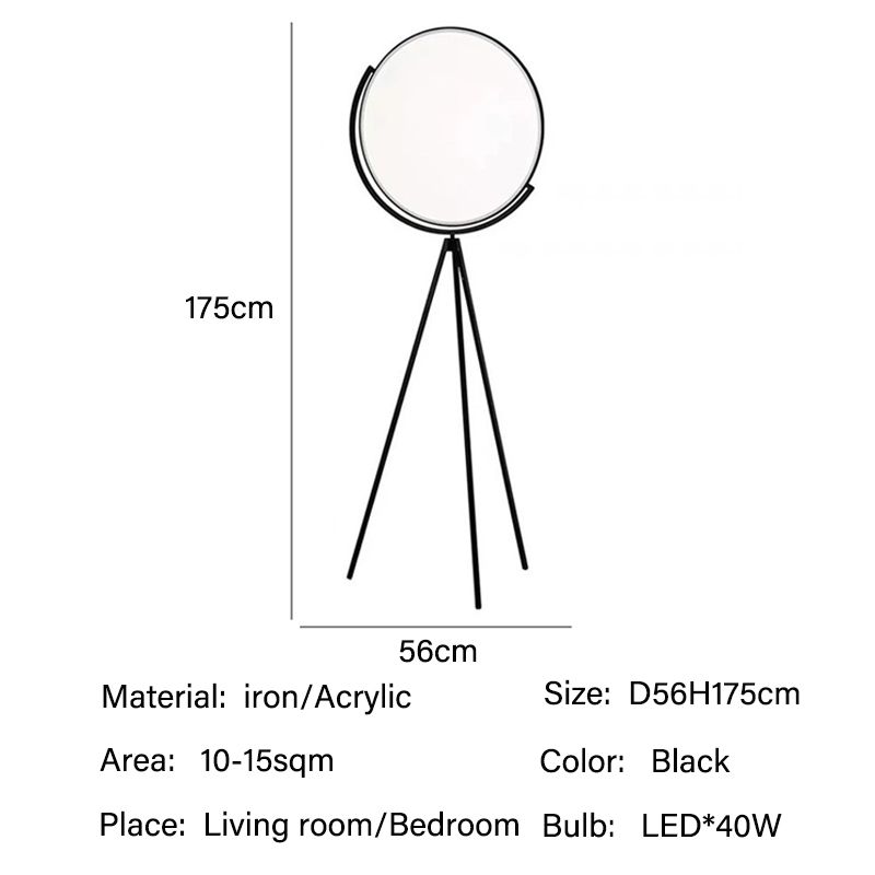 D56H175cm varmt ljus