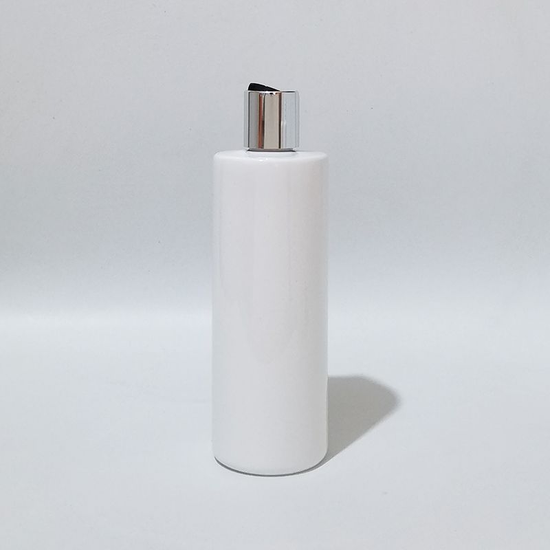 350ml white silver black plastic