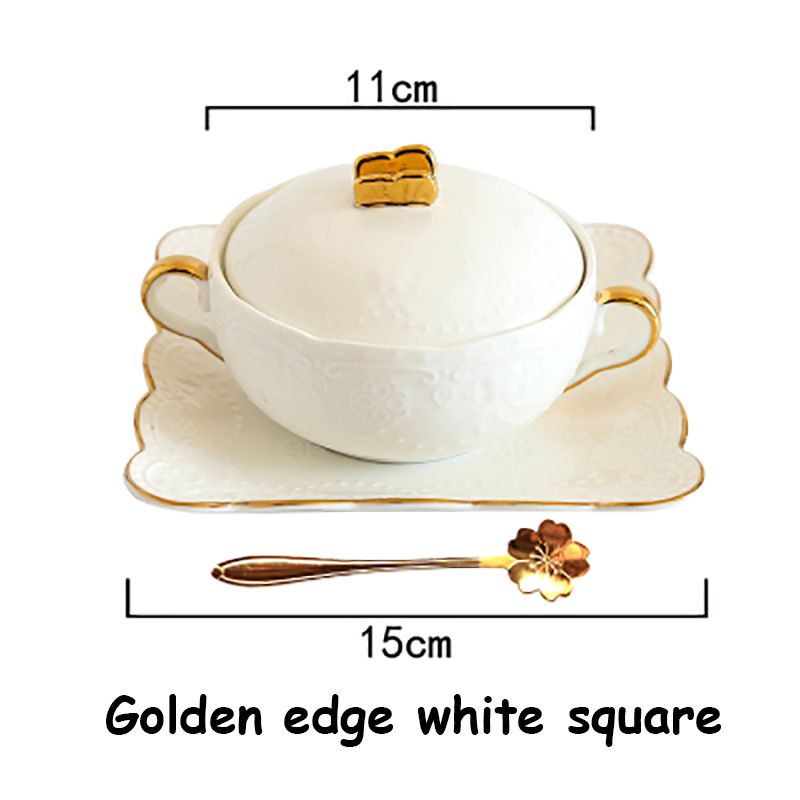 Golden edge white S