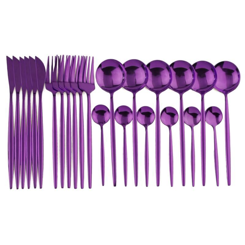 24 pièces Violet