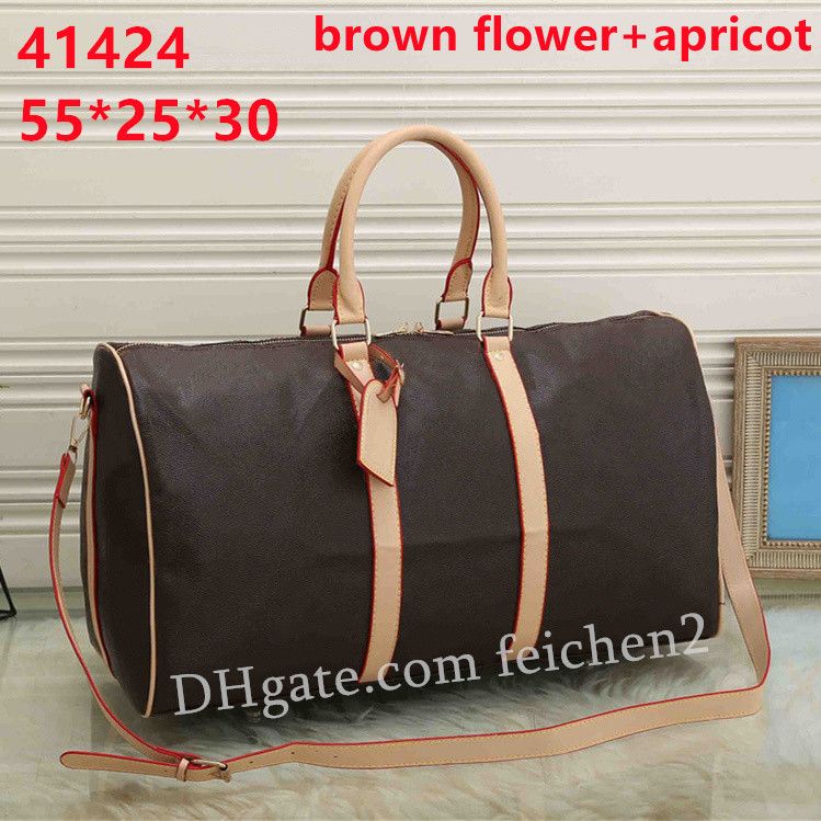 41424-brown flower+apricot