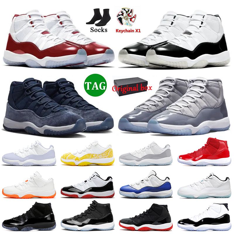 With Box Jumpman Retro 11 Basketball Shoes Cherry 11s DMP Midnight Navy  Cool Grey Bred Low Yellow Snakeskin Jordens Space Jam Cap And Gown Dhgate  Trainers Sneakers From Mens_shoes_2021, $32.91 | DHgate.Com