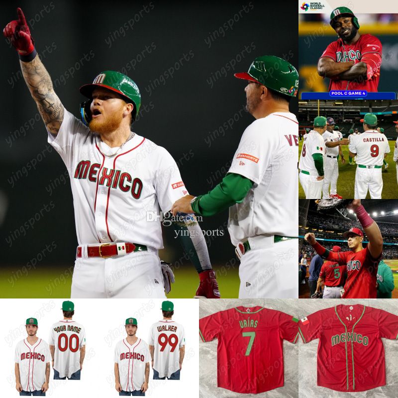 Mexico WBC Jerseys 2023 World Baseball Classic 5 Alek Thomas 7