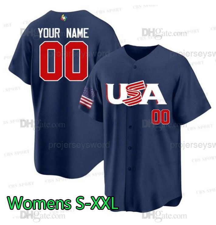 womens navy with number S-XXL