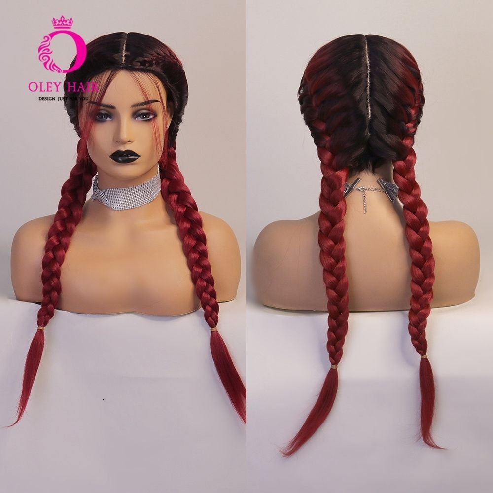 ombre red wig