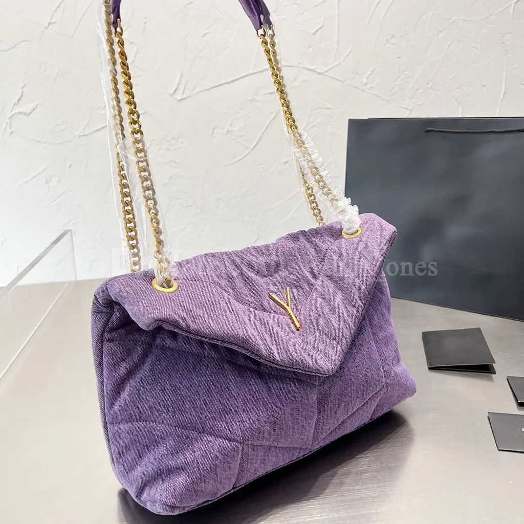 Denim Purplegold Chain