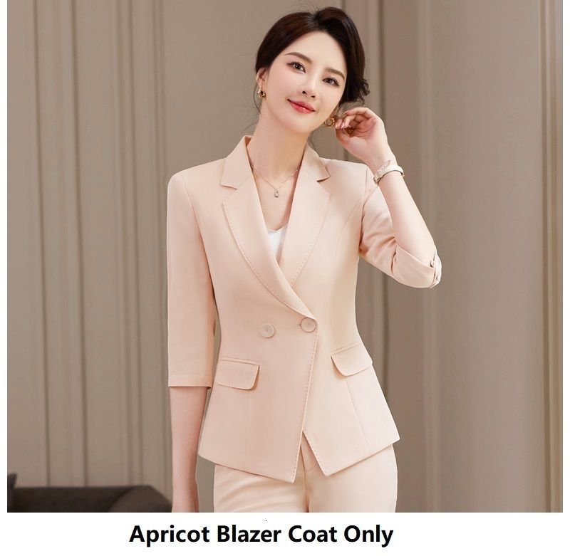 apricot blazer coat