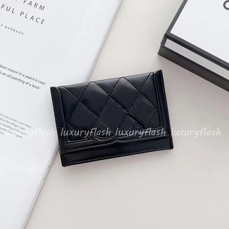 Designer Card Holder Black White Fashion Credit Cards Bags Wallets Mini  Coin Pocket Luxury Soft Leather High Quality Wallet Woman Purses Classic  Red Inside From Luxuryflash, $17.38