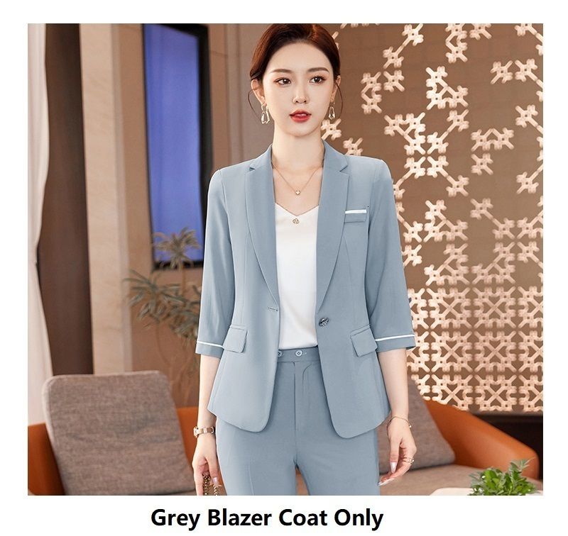 Grey Blazer Coat