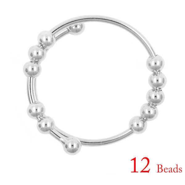 12 perles d'argent