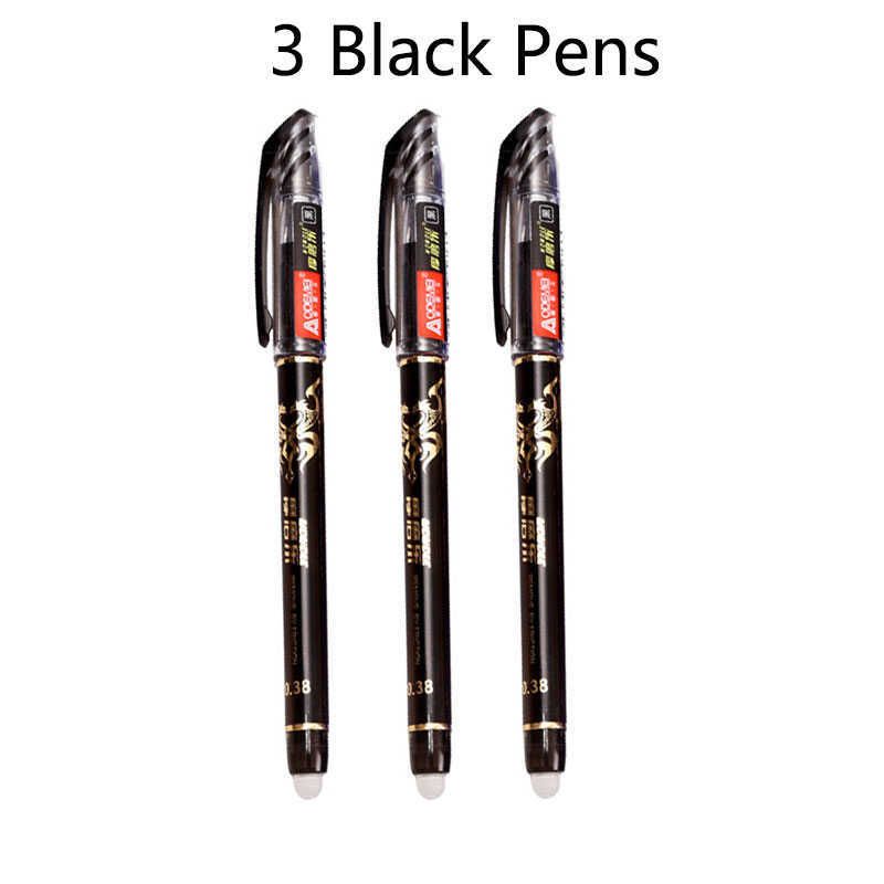 3 Pcs Black Pens