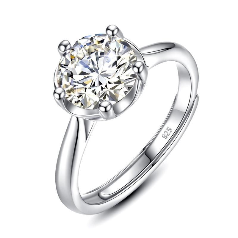 China White Gold plaqué 1.2Ct Moissanite