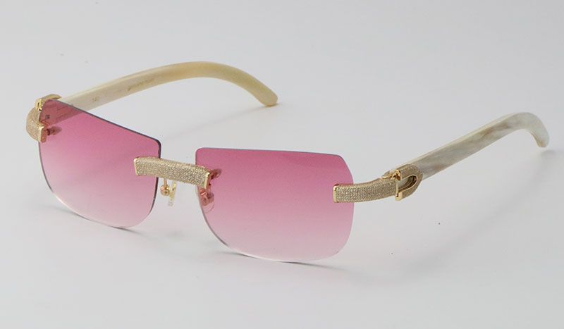 Witte mix gouden roze lens