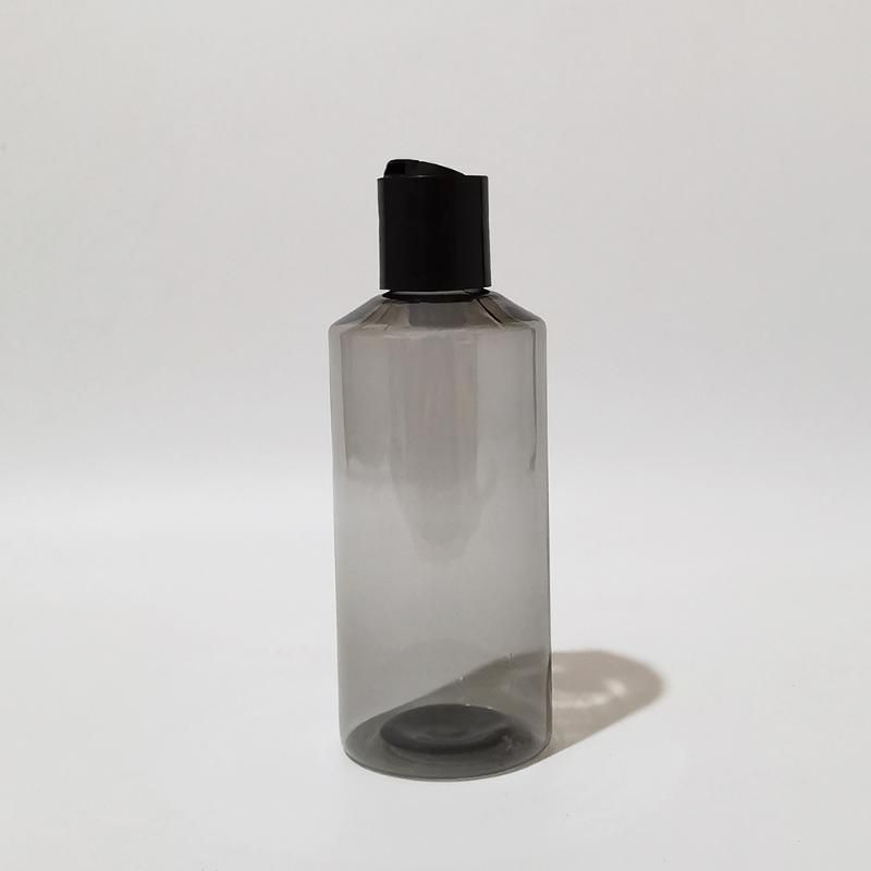 200 ml de botella gris plástico negro