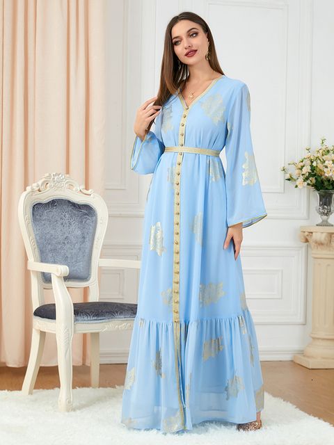 Jasnoniebieska sukienka-xxl