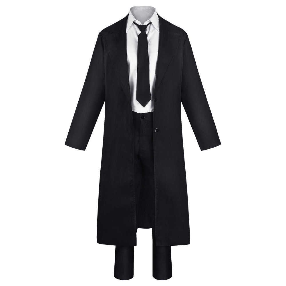  Chainsaw Man Makima Cosplay Costume Black Coat Suit Halloween  Costume Full Set : Clothing, Shoes & Jewelry