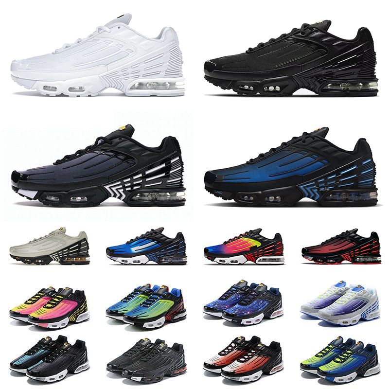2023 New Tn 3 Tn Plus 3 Running Shoes Tn3 Tennis Designer Sports Sneakers  Big Size Us 12 Mens Womens Obsidian All Black White Blue Wolf Grey Tns  France Trainers Eur 36 46 From 26,74 € | DHgate