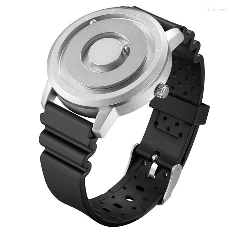 Silver Black Reloj