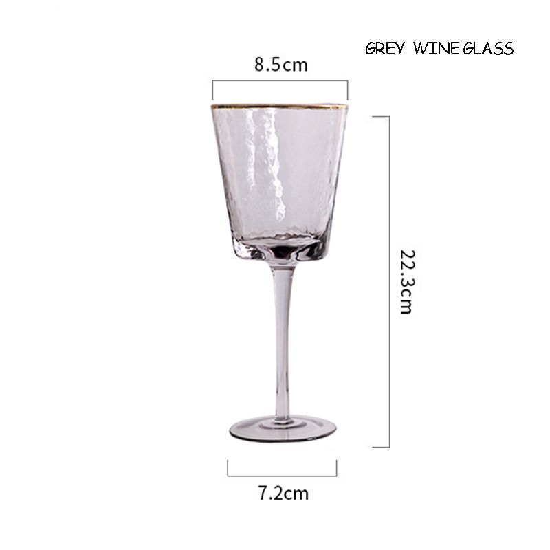 Grey wine glass