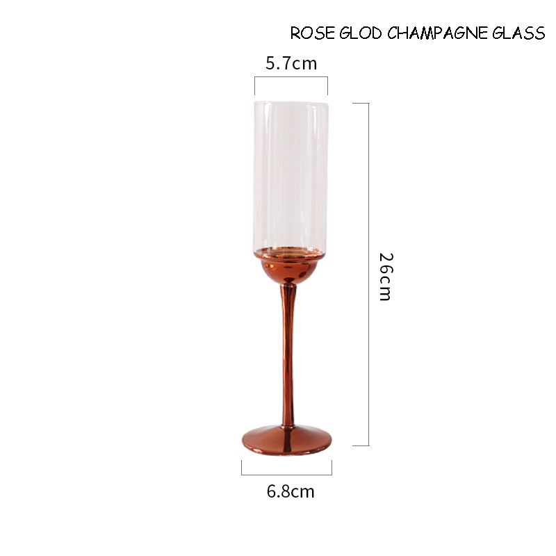 Verre de champagne rose