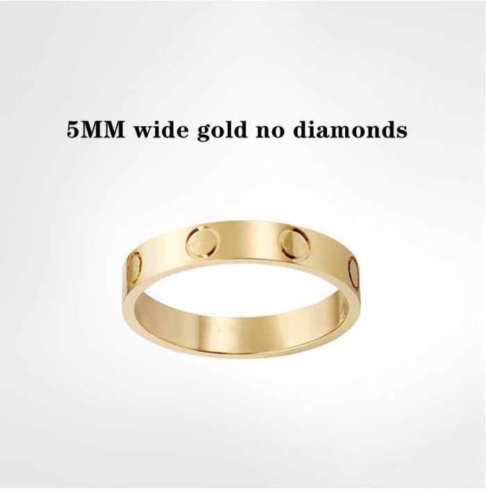 5 mm Gold ohne Diamanten