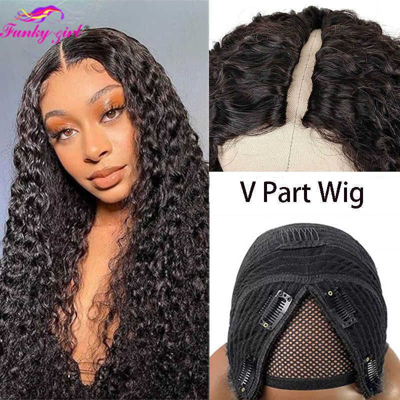 V Part Wig