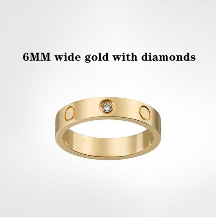 6mm Gold mit Diamanten