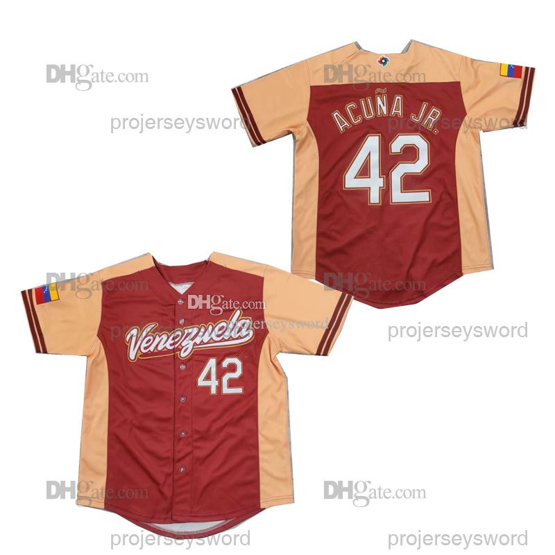 No.13 Ronald Acuña Jr. Venezuela Baseball 2023 World Baseball Jersey  Fanmade