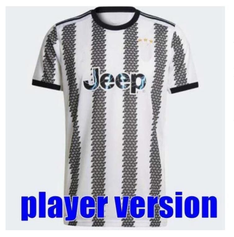 2022 Home Juvent Fans Player Version Soccer Jersey Top Jerseys 22 23
