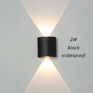 Black 2W Warm light