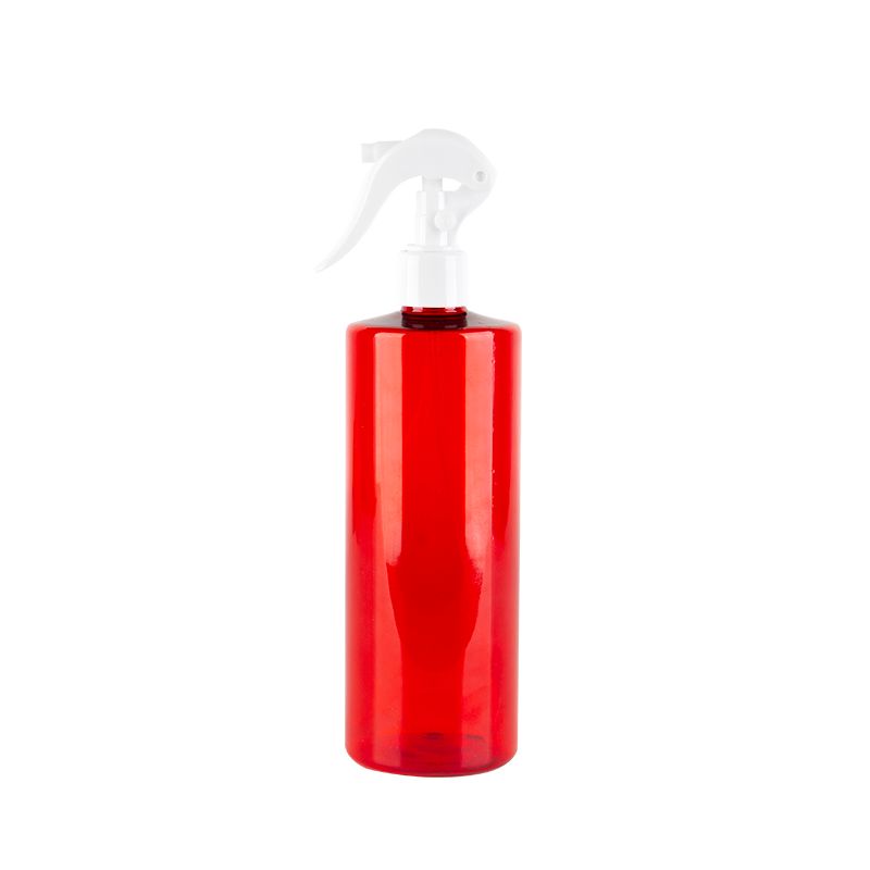 500ml赤いボトル白いプラスチック