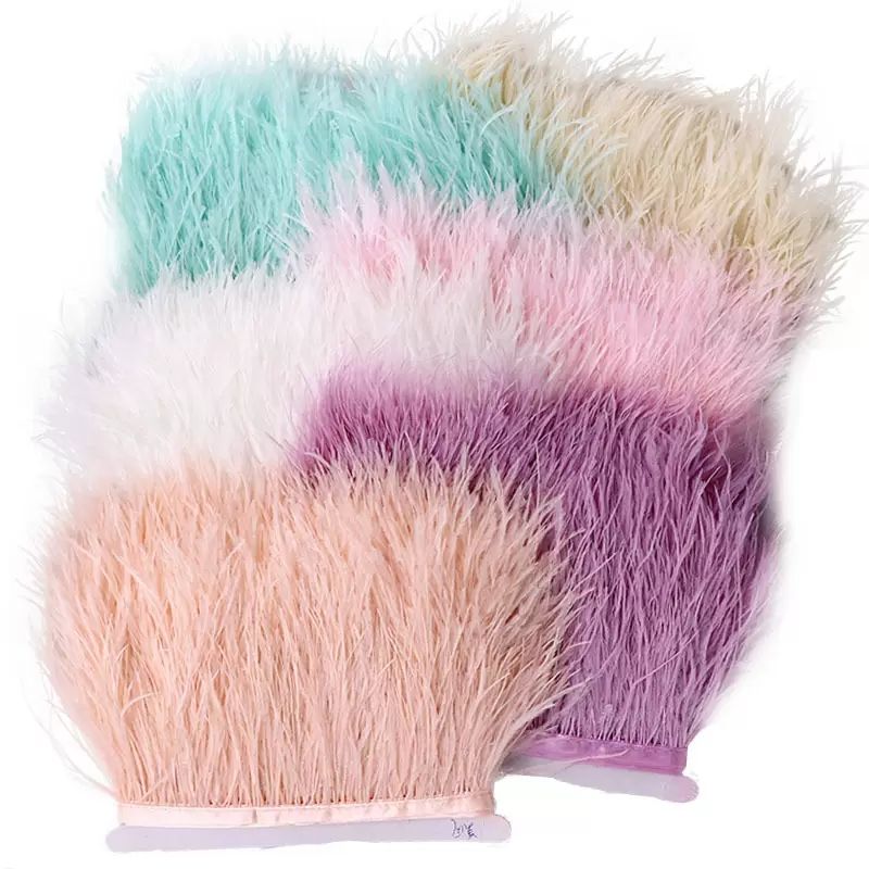 WHOLESALE Ostrich Feather Trims/FRINGE Bulk Cheap Discount Crafts Sew on  Ostrich Feathers