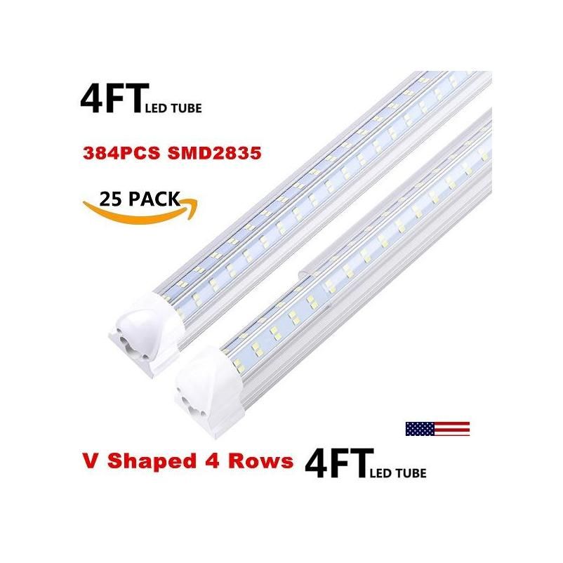 4Ft 60W V 4 Rows Clear Cover