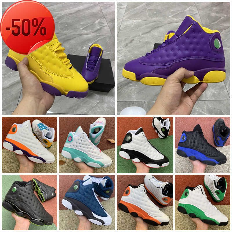 13 jumpman 13s flint basketball shoes 11 11s mens womens lucky green soar playground lakers sports sneakers trainers size 3647