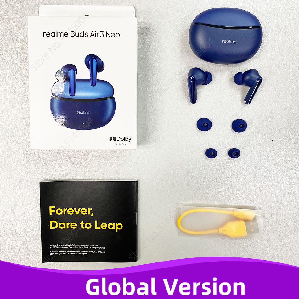 Realme Buds Air 3 Neo Tws Earphone Bluetooth 5.2 Ai Enc Noise