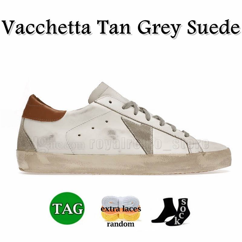 A26 White Vacchetta Tan Patch de ante grises