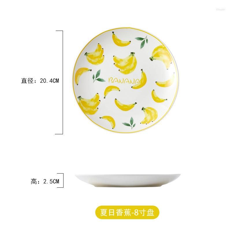 Assiette Banane 8In