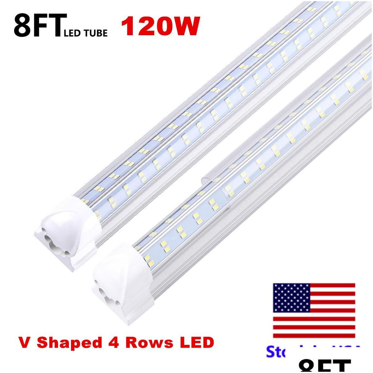 8Ft 120W V 4 Rows Clear Cover