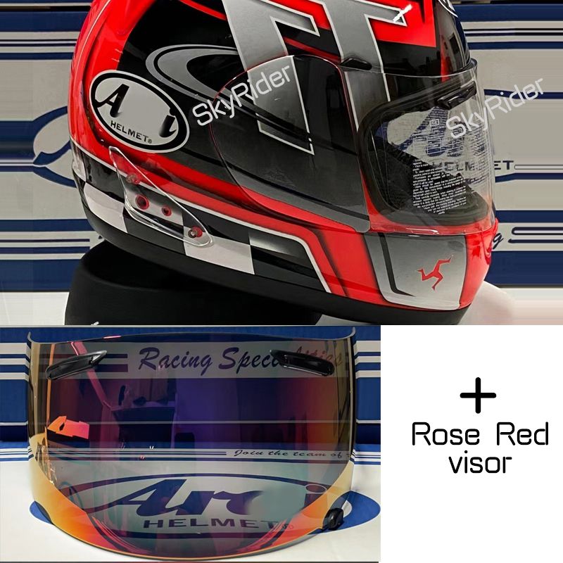 Clear Rosered Visors