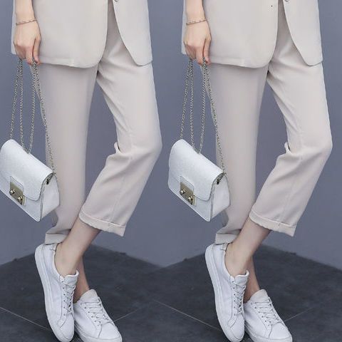 beige single pants