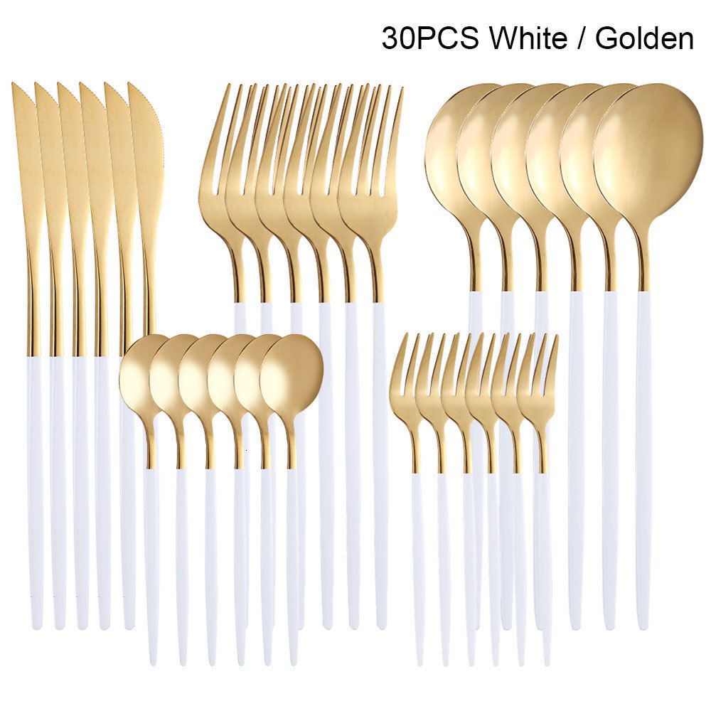 Golden White 30pcs